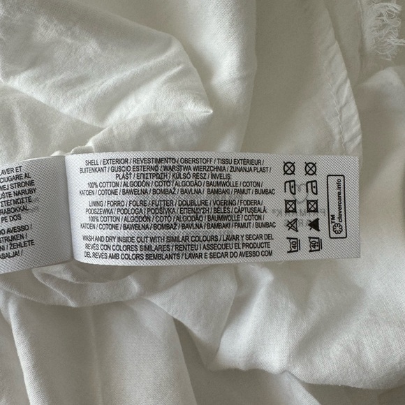 NWT Rita Ora X Primark White Button Front Dress Mini Stretchy Top Size XS - Picture 8 of 9